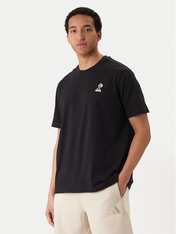adidas Tricou Lux Coffee Cafe Pour Graphic KB4847 Negru Loose Fit