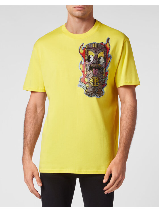 PHILIPP PLEIN PHILIPP PLEIN T-Shirt 1143 Žlutá Regular Fit