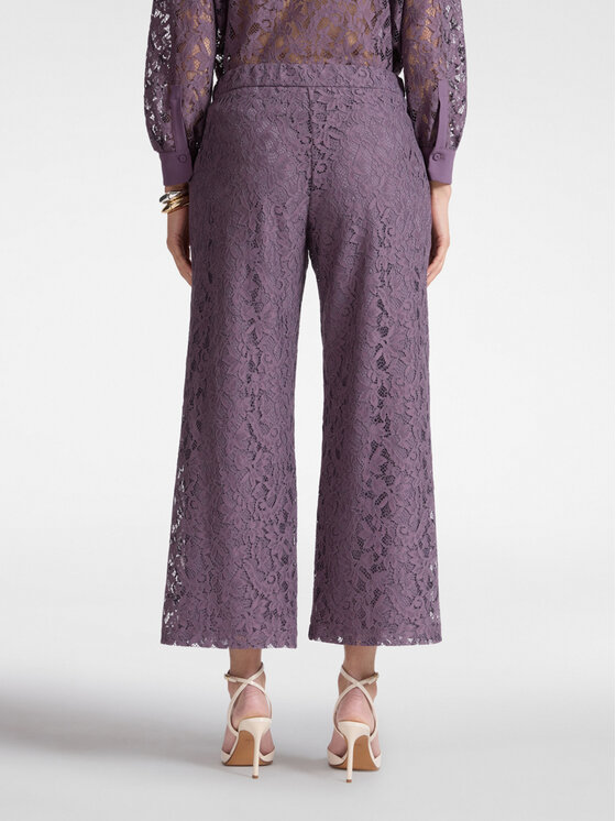 Elena Mirò Elena Mirò Spodnie materiałowe P192P000435N0F9 Fioletowy Regular Fit