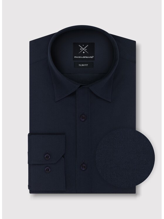Pako Lorente Pako Lorente Koszula P24WF-1X-053 Granatowy Slim Fit