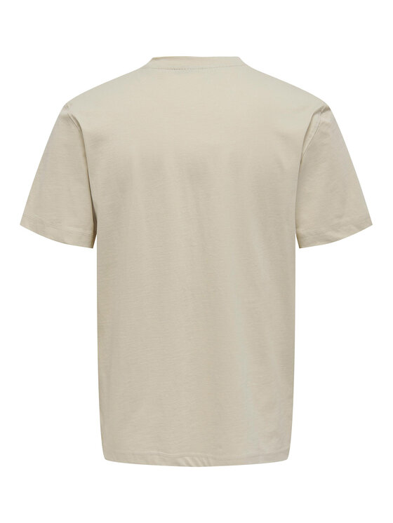 Only & Sons Only & Sons T-särk 22025208 Beež Regular Fit