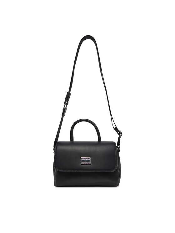 Tommy Jeans Tommy Jeans Rankinė Tjw American Cool Flap Crossover AW0AW17296 Juoda