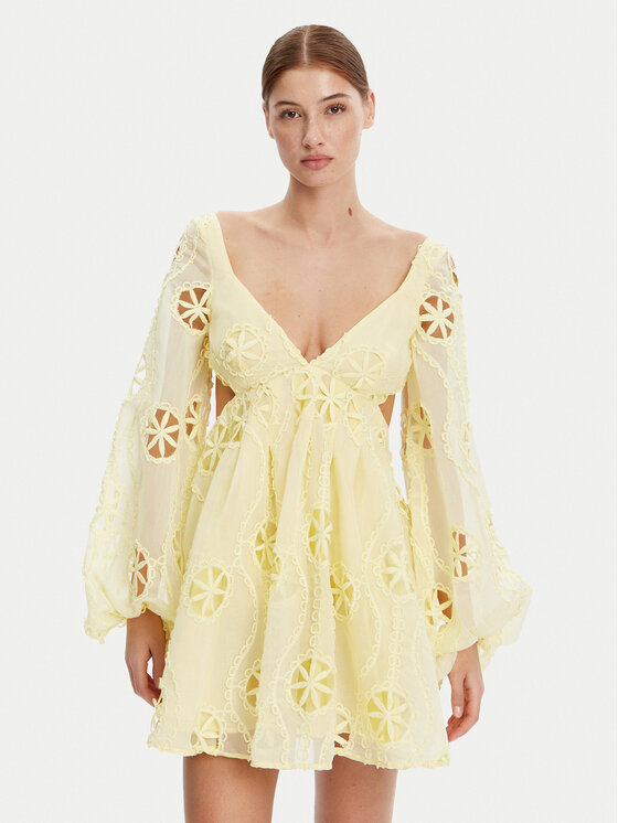 BARDOT Koktejlové šaty 59858DB Žltá Regular Fit