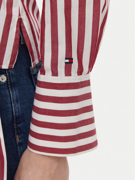 Tommy Hilfiger Tommy Hilfiger Blúzka WW0WW49650 Svetlo červená Regular Fit