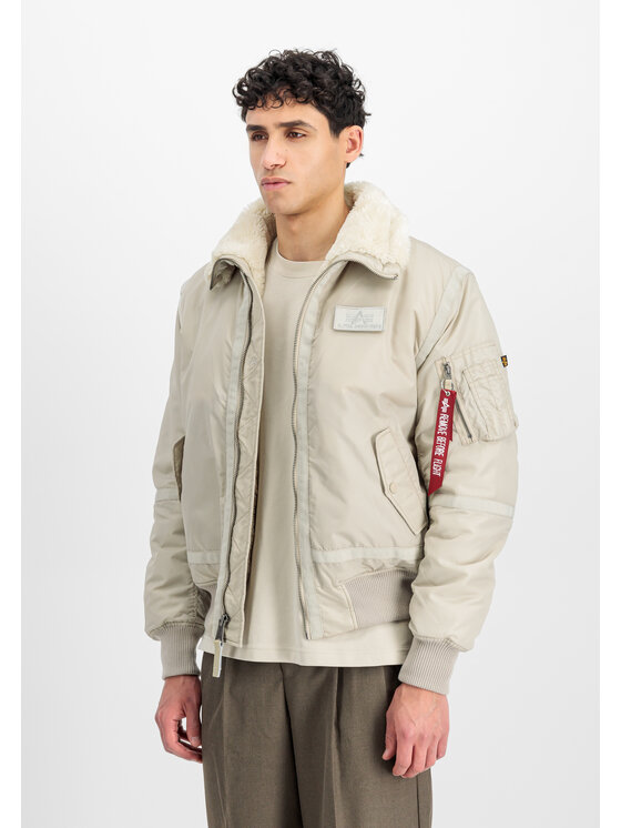 Alpha Industries Alpha Industries Kurtka bomber B-15 III TT Two Tone Bomber Jacket Beżowy Regular Fit