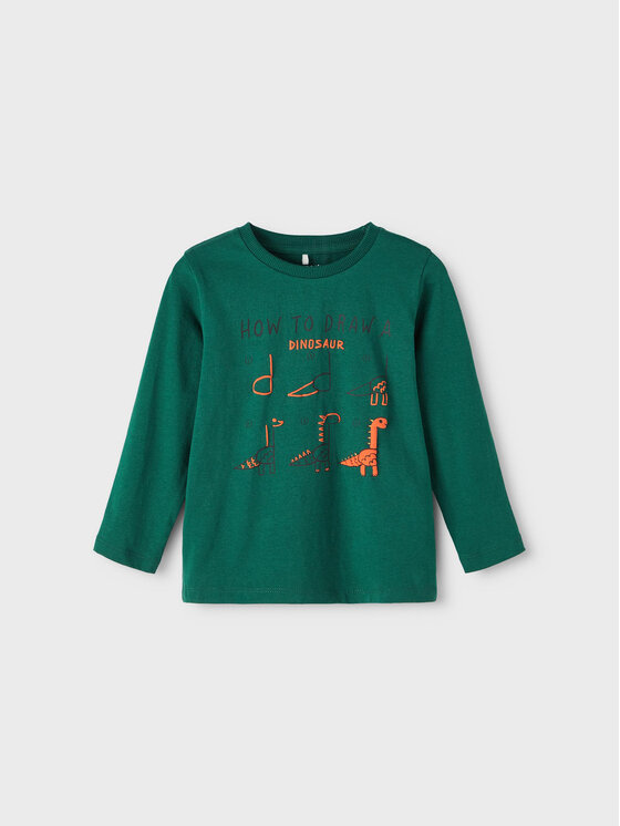 NAME IT NAME IT Μπλουζάκι 13212872 Πράσινο Regular Fit