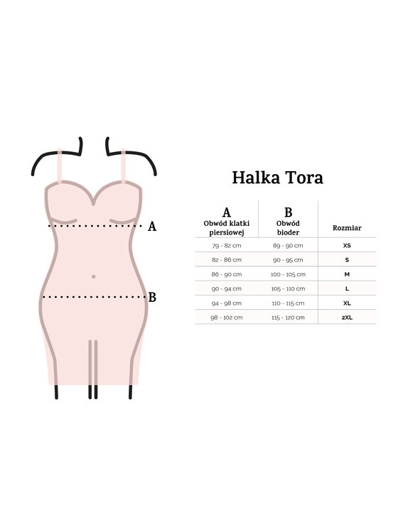 DKaren Lingerie DKaren Lingerie Halka Tora Biały Classic Fit
