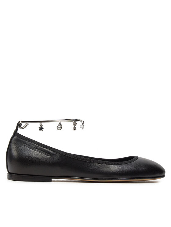 KARL LAGERFELD Baleríny Karo KL40124 Čierna