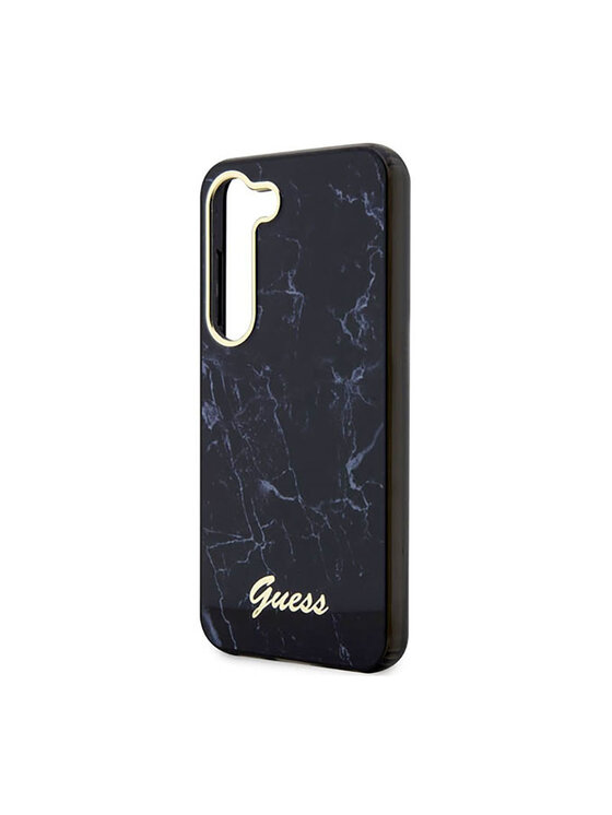 Guess Guess Etui na telefon Marble Collection Czarny