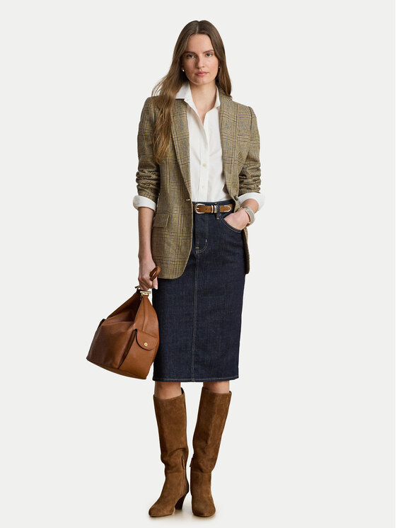 LAUREN RALPH LAUREN LAUREN RALPH LAUREN Ravno krilo 200P14644001 Mornarsko modra Regular Fit