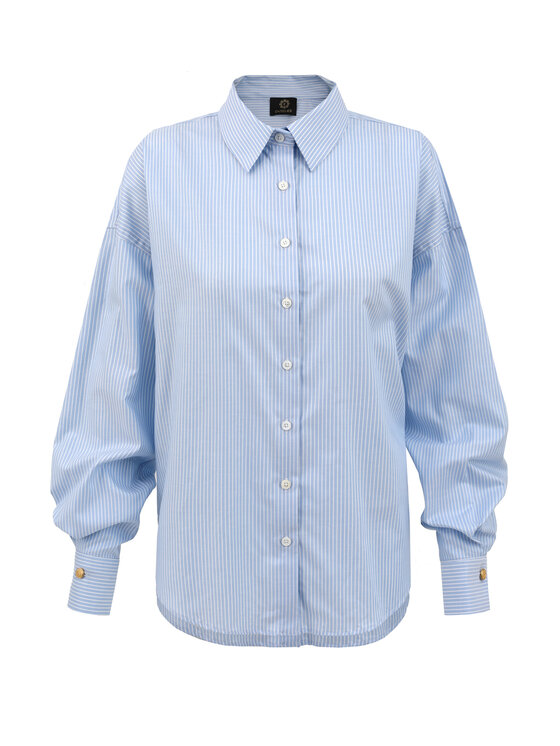 Entelier Entelier Koszula Classic Niebieski Oversize