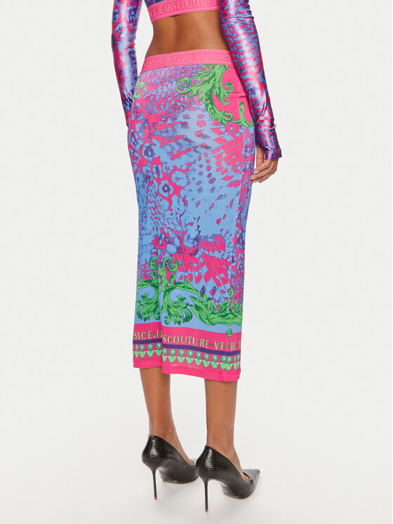 Versace Jeans Couture Versace Jeans Couture Pouzdrová sukně 76HAE8P7 Modrá Slim Fit