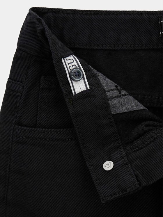 Guess Kids Guess Kids Kalhoty z materiálu 183875 Černá Regular Fit