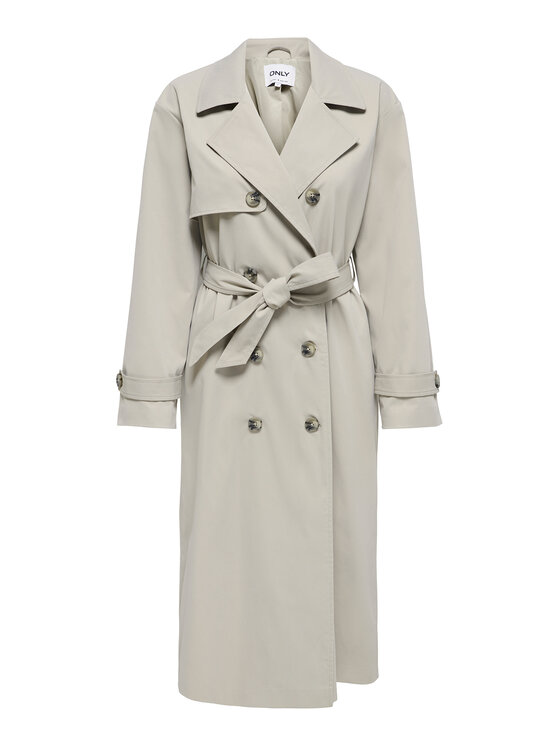 ONLY ONLY Tenchcoat Disa 15361536 Beige Regular Fit
