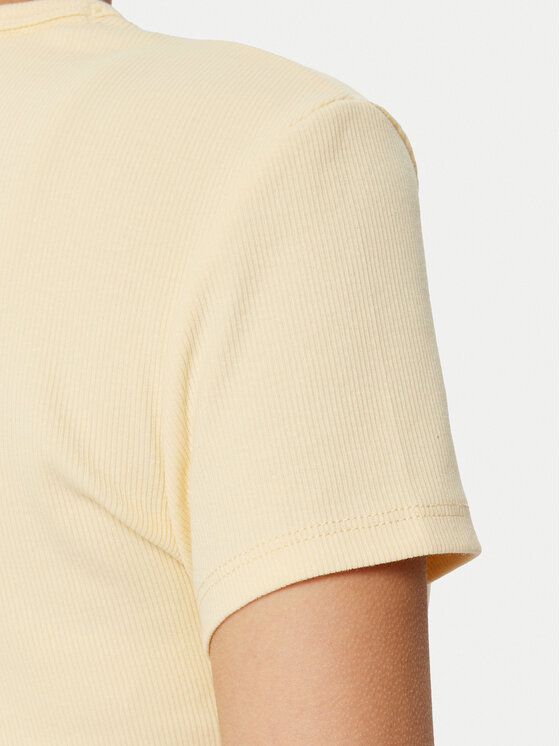 Tommy Jeans Tommy Jeans T-Shirt Essential DW0DW17383 Beżowy Slim Fit