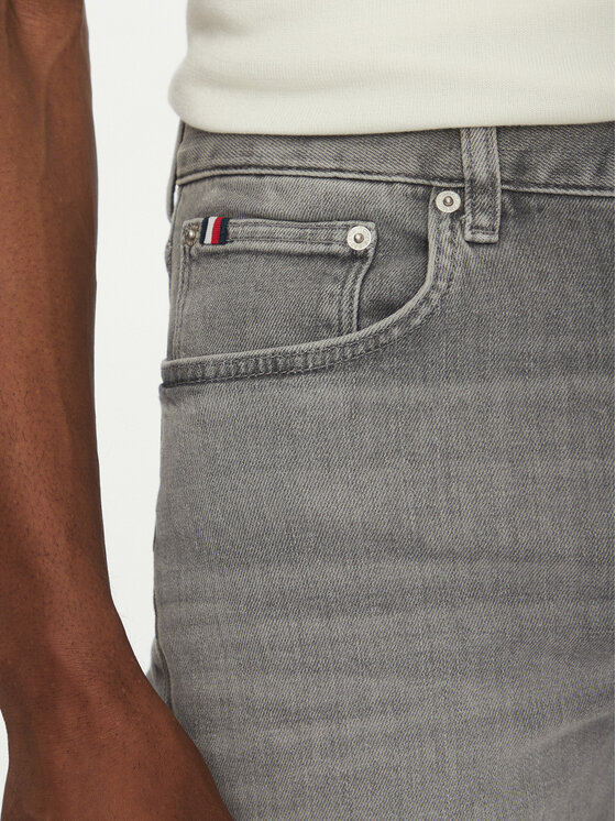 Tommy Hilfiger Tommy Hilfiger Szorty jeansowe Brooklyn MW0MW39222 Szary Slim Fit