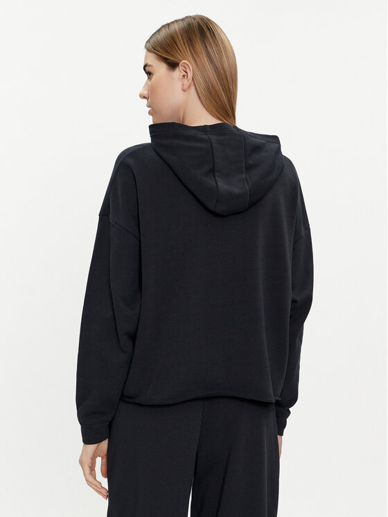 Under Armour Under Armour Majica dugih rukava Ua Rival Terry Os Hoodie 1382736-001 Crna Loose Fit