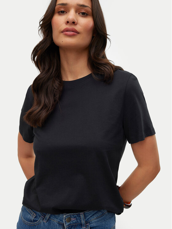 Vero Moda Vero Moda T-Shirt Paulina 10316991 Czarny Regular Fit