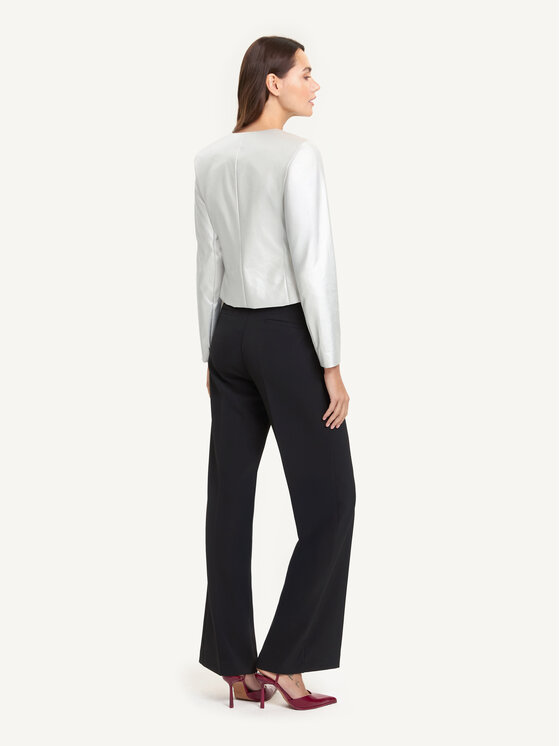 KMX KMX Marynarka 107660019 Srebrny Fitted Fit