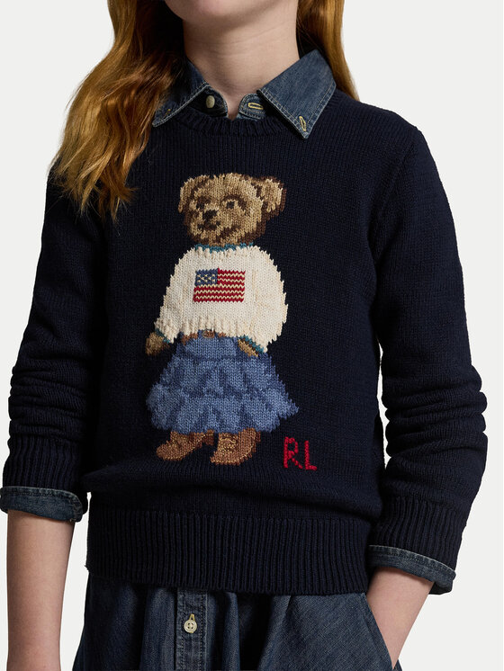 Polo Ralph Lauren Polo Ralph Lauren Πουλόβερ 313702268001 Σκούρο μπλε Regular Fit