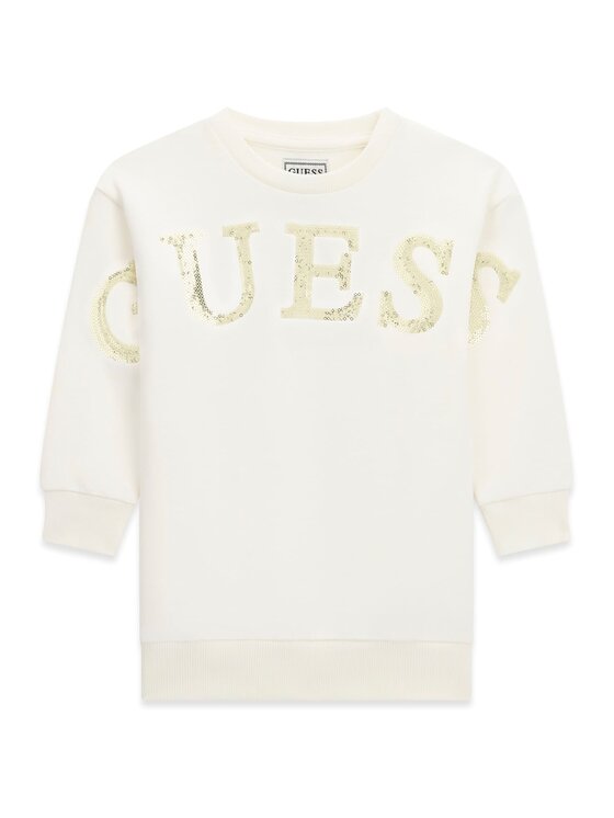 Guess Kids Guess Kids Sukienka codzienna 185348 Biały Classic Fit