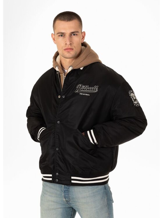 PITBULL PITBULL Kurtka przejściowa Kurtka Czarny Regular Fit