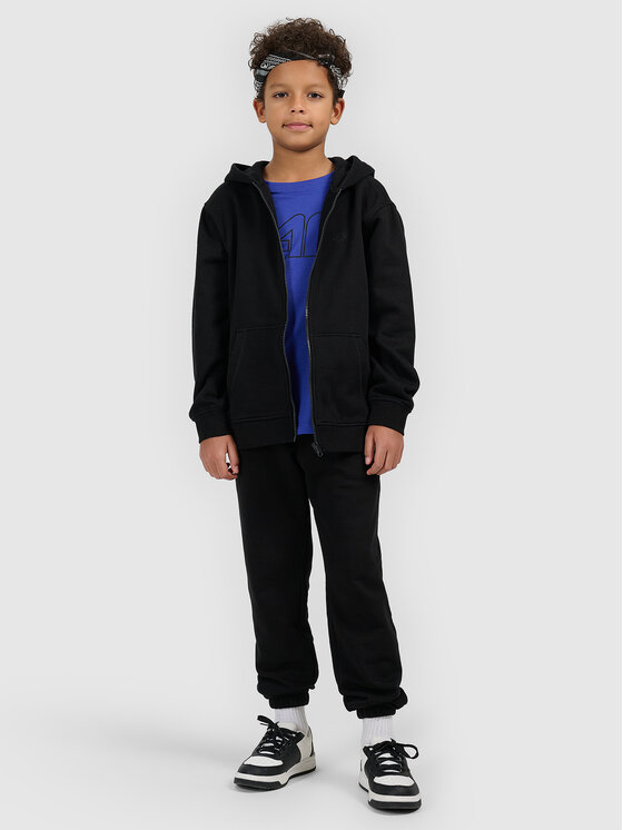 4F 4F Bluza BASIC+ Czarny Oversize