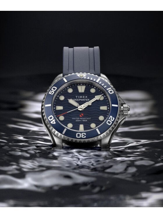 Timex Timex Zegarek TW2Y40300 Niebieski