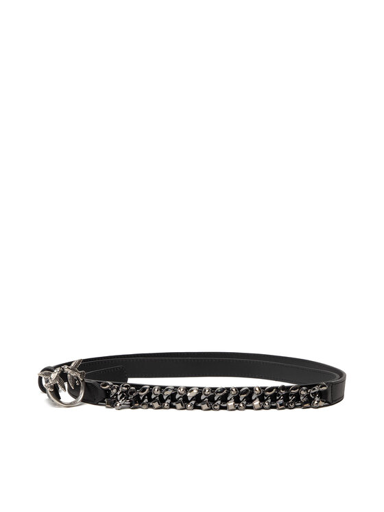 PINKO Pinko Sieviešu josta PINKO-Love Double Bling Belt H2 Melns