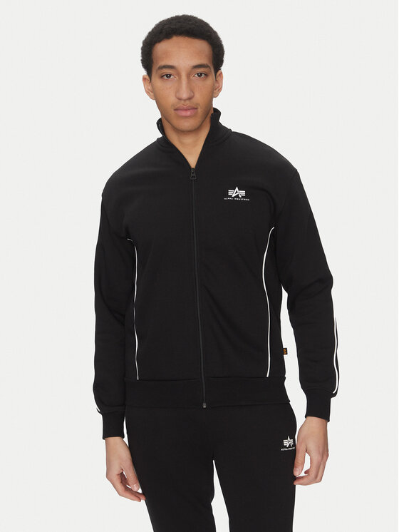 Alpha Industries Mikina Small Logo 156305 Čierna Regular Fit