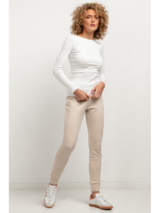 Tessita Tessita Bluzka T387 Biały Straight Fit