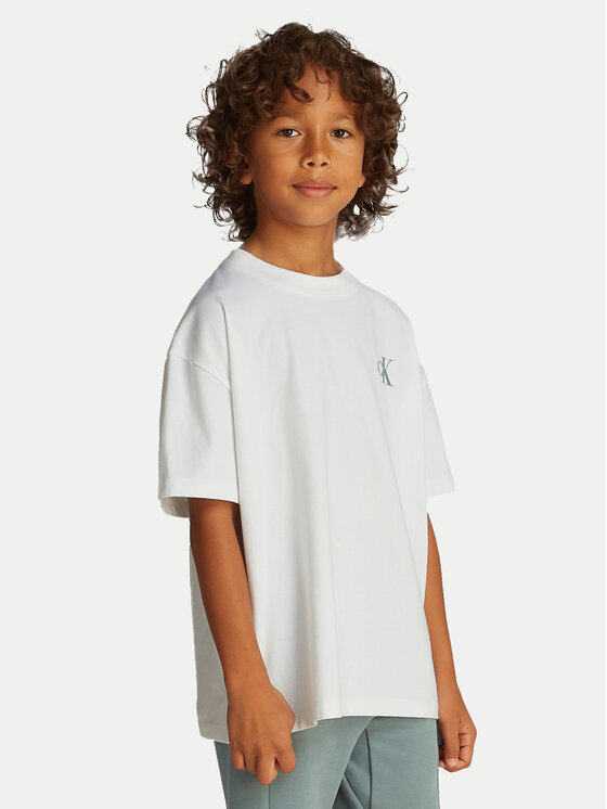 Calvin Klein Jeans Calvin Klein Jeans T-Shirt Miami IB0IB02449 Bílá Relaxed Fit