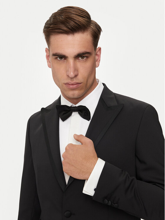 KARL LAGERFELD KARL LAGERFELD Marynarka 155287-543004 Czarny Slim Fit