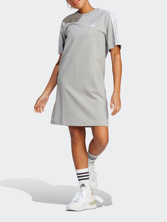adidas Kleid f r den Alltag Essentials HR4924 Grau Loose Fit