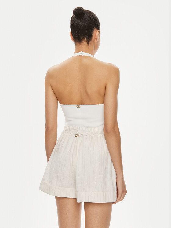 TWINSET TWINSET Bodi 241TT3113 Bijela Slim Fit