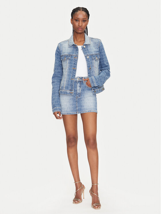 MET MET Spódnica jeansowa M10 127GNB Niebieski Regular Fit