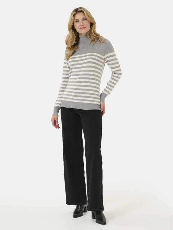 Kaffe Kaffe Rollkragenpullover 10509063 Grau Regular Fit