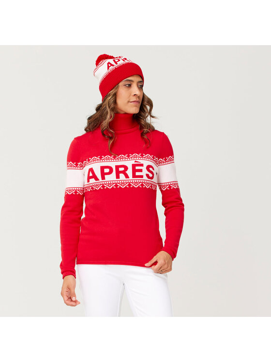 KRIMSON KLOVER KRIMSON KLOVER Sweter Apre Czerwony Regular Fit