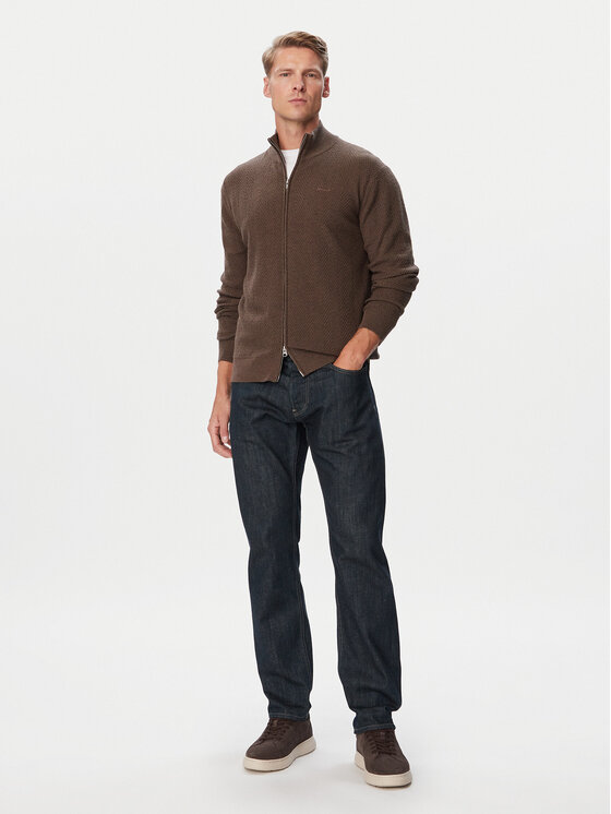 Gant Gant Kardigāns 8050334 Brūns Regular Fit