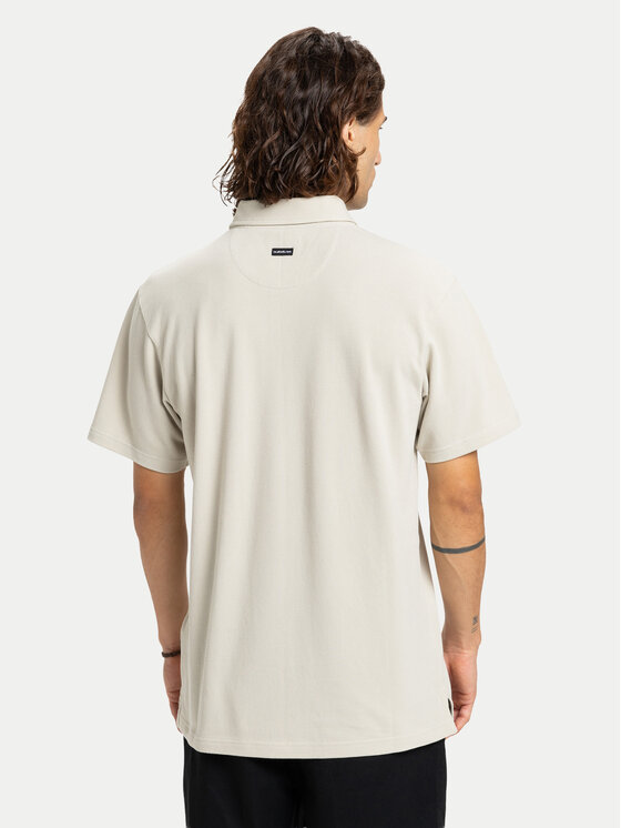 Quiksilver Quiksilver Тениска с яка и копчета Mw Pique Polo EQYKT04392 Бежов Regular Fit