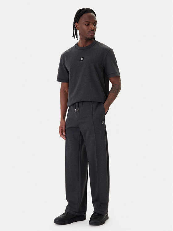 HUGO HUGO Тишърт Dilanso 50553173 Сив Relaxed Fit