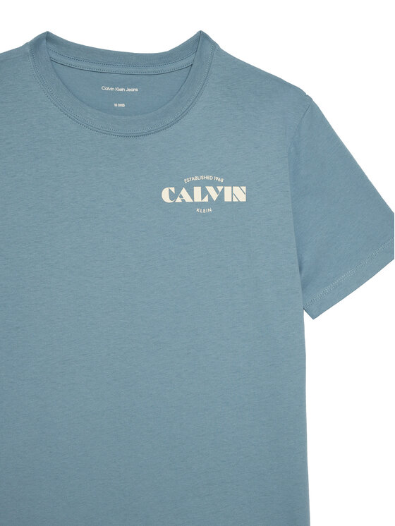 Calvin Klein Calvin Klein T-Shirt Small Chest LVCKTJA40B Μπλε Regular Fit