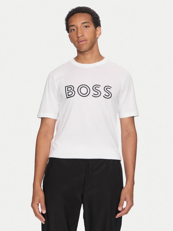 Boss T-shirt 50519358 Blanc Regular Fit