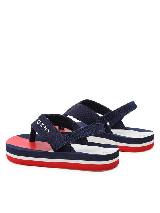 Tommy Hilfiger Tommy Hilfiger Sandalen Flag Flap Flop T1B8-32917-0058 Dunkelblau