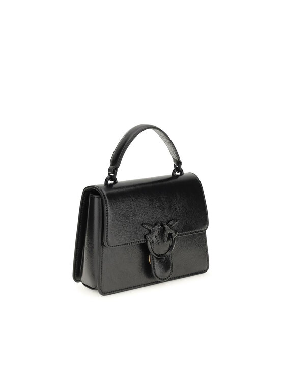 PINKO PINKO Torebka Black Goatskin Hand Czarny