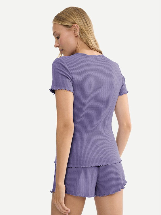 Triumph Triumph Тениска на пижама Mix & Match 10227214 Виолетов Regular Fit