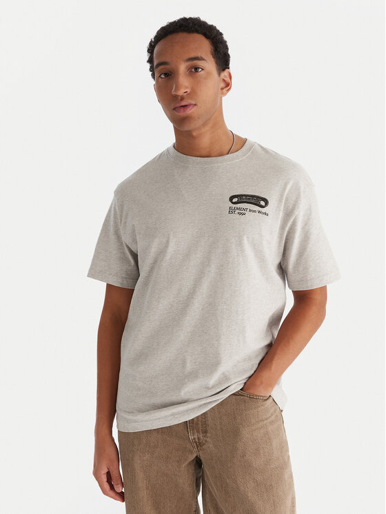 Element Element T-shirt Iron Works SS ELYZT00565 Siva Relaxed Fit