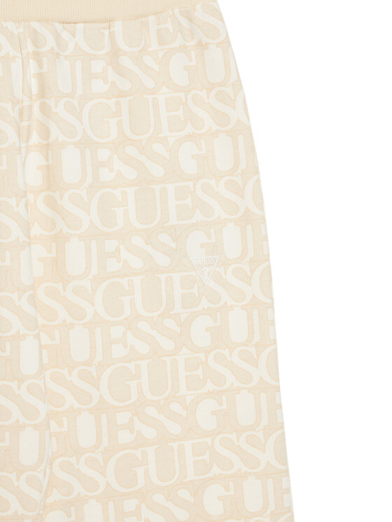 Guess Guess Spodnie dresowe J5YQ13 KAD74 Beżowy Regular Fit