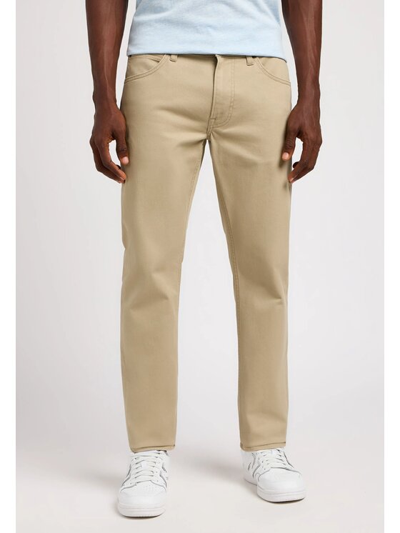 Lee Lee Pantaloni di tessuto DAREN ZIP FLY Beige Straight Fit