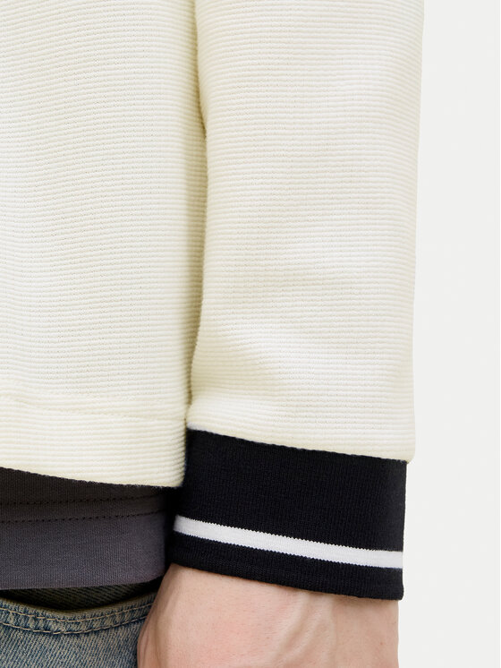 Jack & Jones Jack & Jones Mikina Horizon 12278566 Bílá Oversize